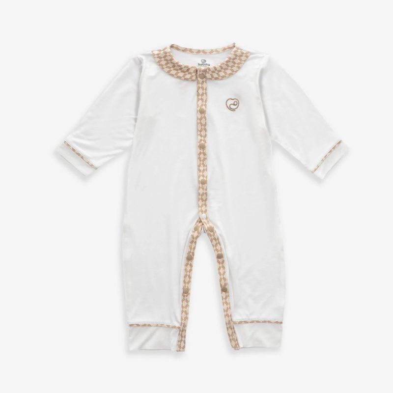 BODY DÀI TAY CÀI GIỮA BU BABY BAMBUS ICONIC 2 TRẮNG - BE IN ICONIC 2