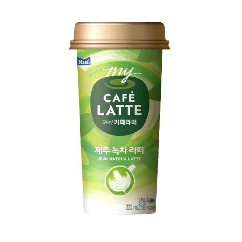 Café Latte vị trà xanh đảo Jeju Cafe latte Jeju green tea
