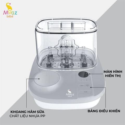 Máy tiệt trùng sấy khô và hâm sữa đa năng Moaz BéBé MB-005