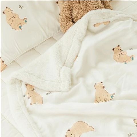 Chăn lông tuyết Dono&Dono Honey Bear 90*70cm