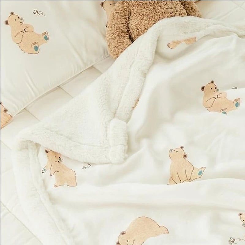 Chăn lông tuyết Dono&Dono Honey Bear 90*70cm
