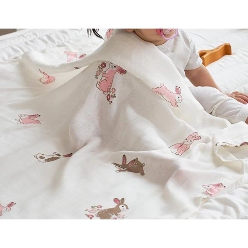 Chăn sợi tre Dono&Dono Bunny bunny M (106x106cm)