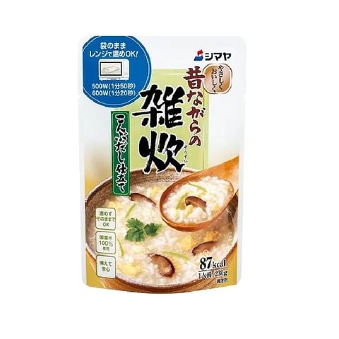 Cháo ăn liền Shimaya vị Tảo bẹ Nhật Bản 250g Dành cho bé từ 1 tuổi