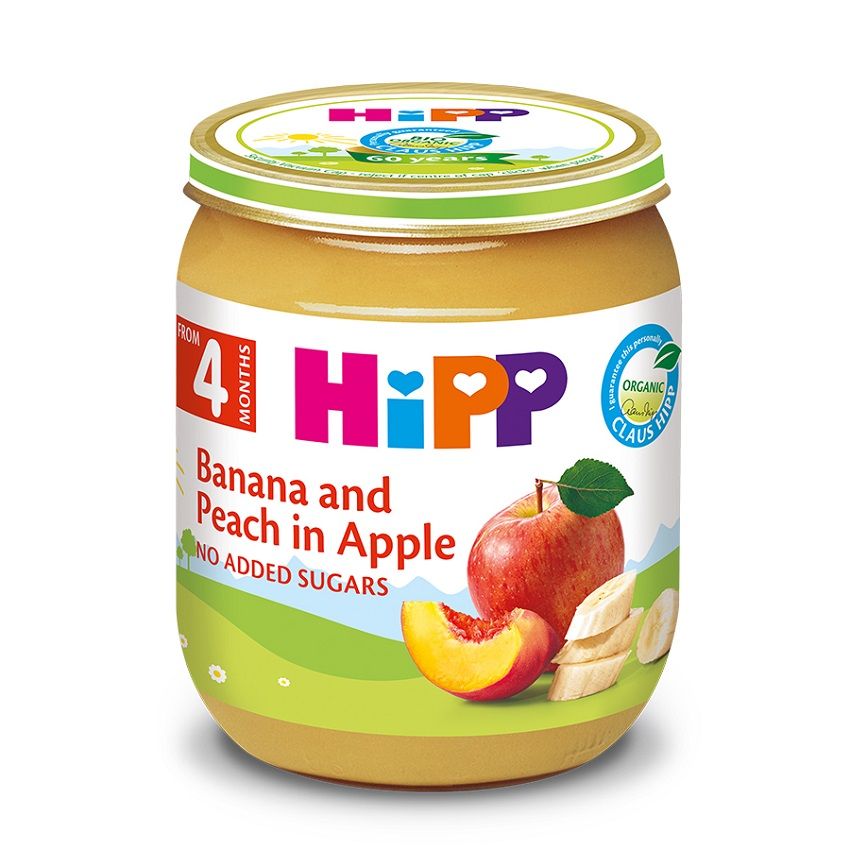 DINH DƯỠNG ĐÓNG LỌ CHUỐI ĐÀO TÁO 125G