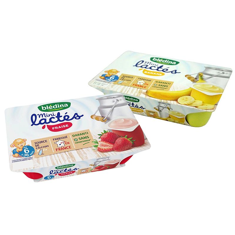 Combo 2 vỉ sữa chua nguội Bledina mix vị (6 hộp 55g)
