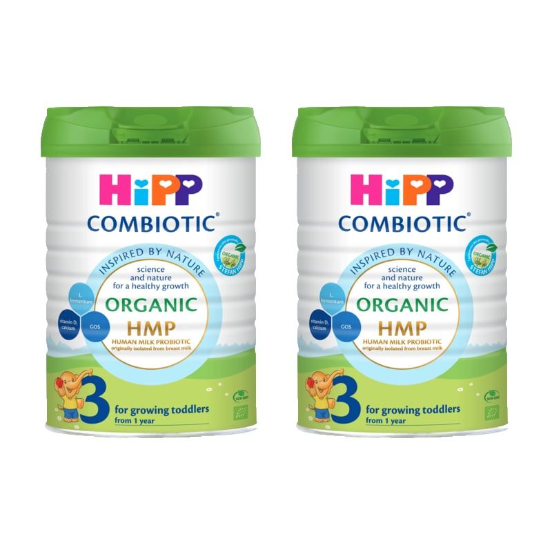Combo 2 lon Sữa bột công thức HiPP 3 Organic Combiotic 800g