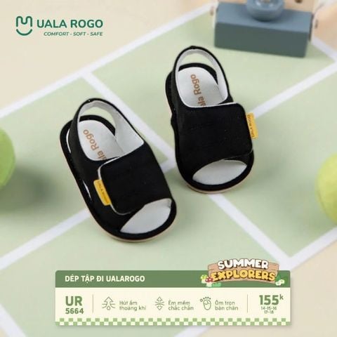 Dép tập đi Uala&Rogo quai vát ngang kèm logo