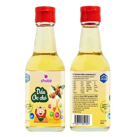Dầu Óc Chó ăn dặm cho bé Lê Gia 60ml