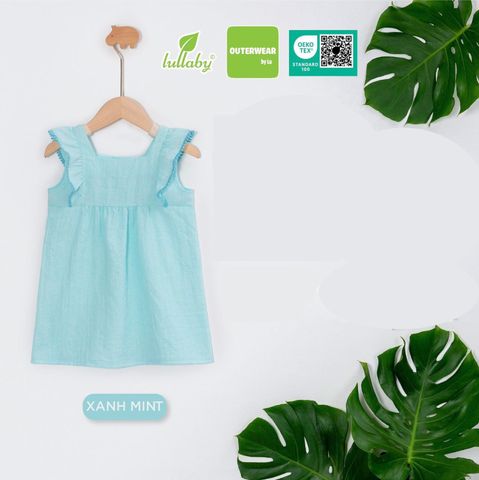 Đầm Lullaby bé gái NH186V Xanh mint