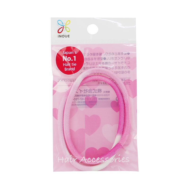 Dây cột tóc 2 cái INOUE Màu hồng 670