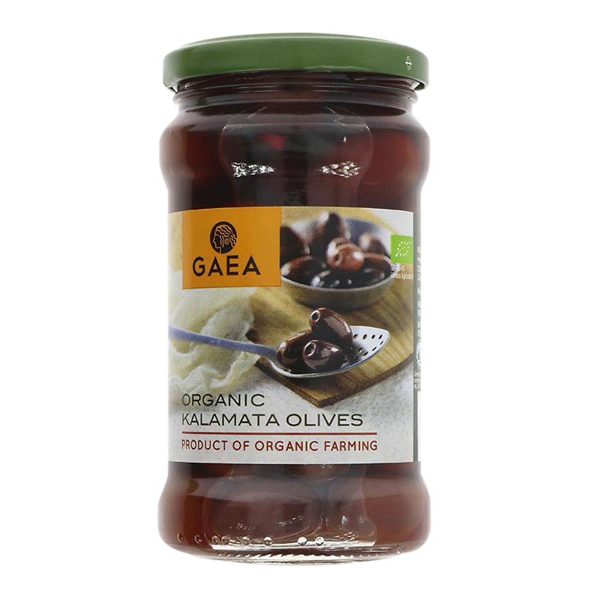 QUẢ Ô LIU ĐEN HỮU CƠ VÙNG KALMATA NGÂM HIỆU GAEA LOẠI 300GR/LỌ