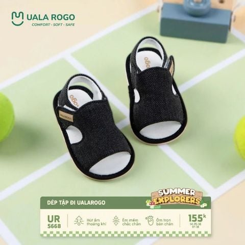 Dép tập đi Uala&Rogo gót dán mũi hở kiểu Bootie