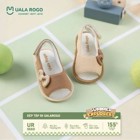 Dép tập đi Uala Rogo cài nơ bên