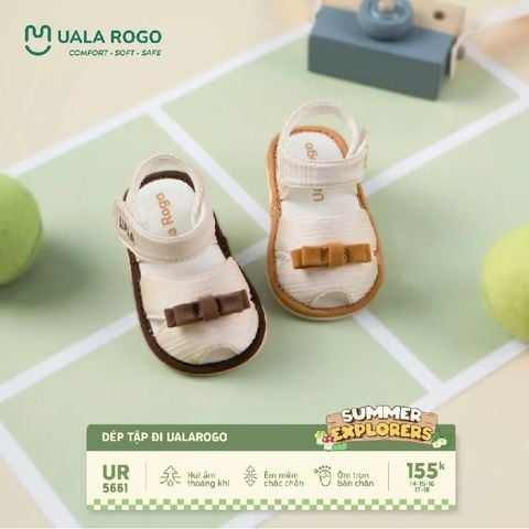 Dép tập đi Uala Rogo gắn nơ giữa