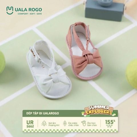 Dép tập đi Uala&Rogo tạo hình nơ