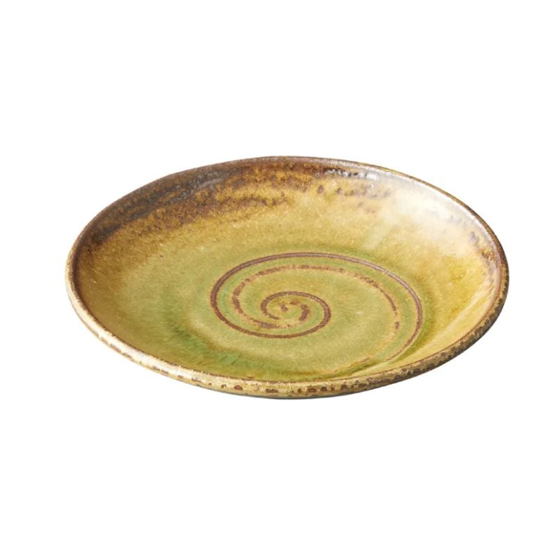 ĐĨA YAMATA MÀU NÂU SIZE Φ21.3×3.8CM