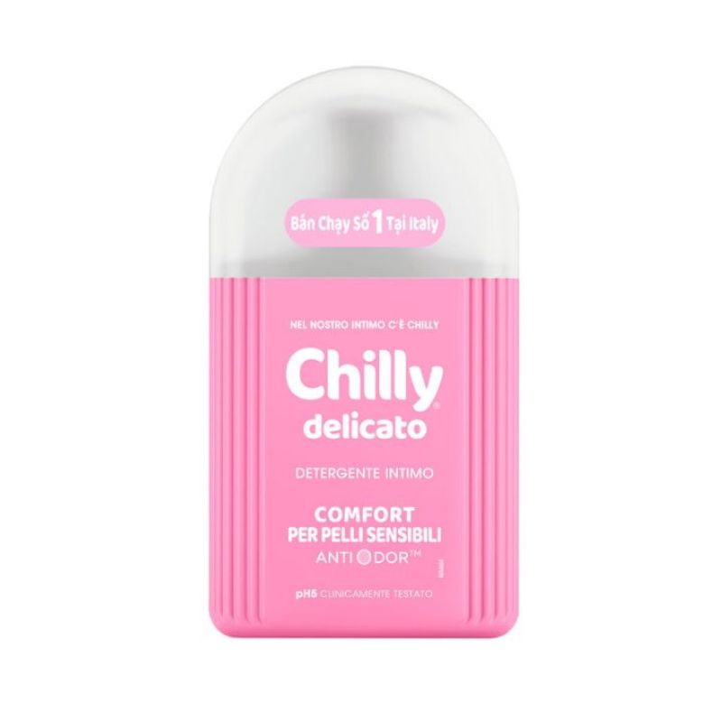 DUNG DỊCH VỆ SINH PHỤ NỮ CHILLY DELICATO DỊU NHẸ 200ML