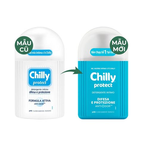 Dung dịch vệ sinh phụ nữ CHILLY PROTECT kháng viêm 200ml