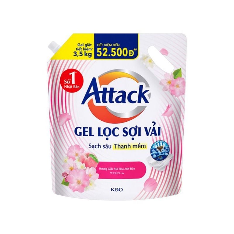 Gel giặt Attack hương Anh Đào 3.5kg