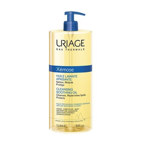 Gel làm sạch Uriage dạng Gel-Oil cho da khô, viêm da cơ địa, chàm chai 500ml