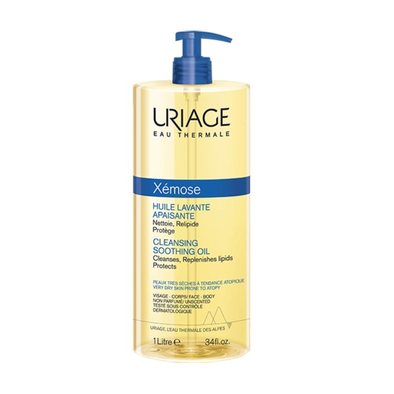 Gel làm sạch Uriage dạng Gel-Oil cho da khô, viêm da cơ địa, chàm chai 500ml