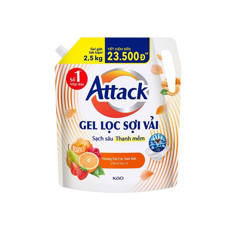Gel giặt Attack hương Trái Cây 2.5kg