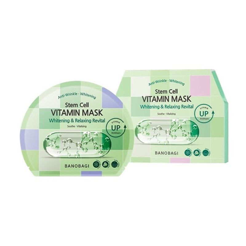 MẶT NẠ BANOBAGI STEM CELL VITAMIN MASK WHITENING & RELAXING REVITAL