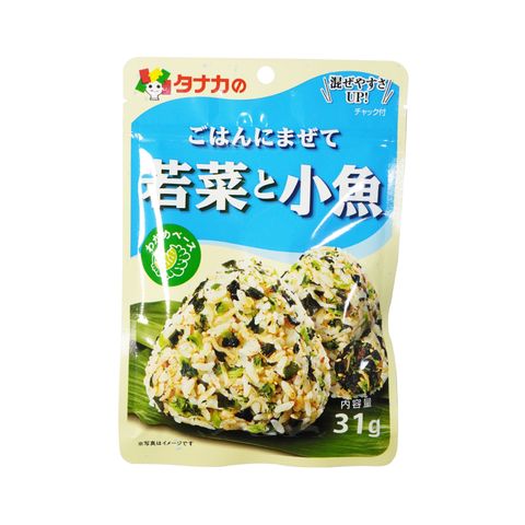 Gia vị Trộn cơm Rau non & Cá nhỏ Tanaka Foods 31g