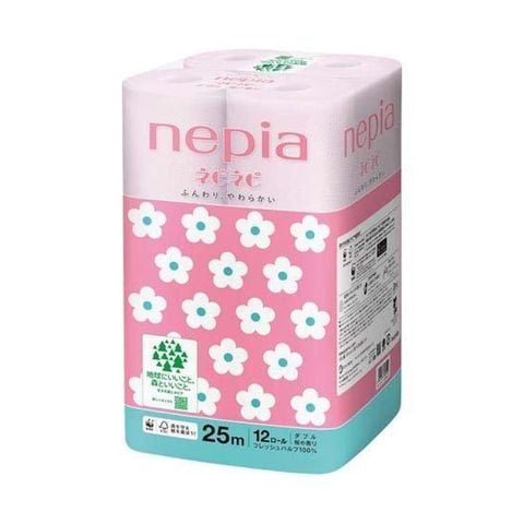 Giấy vệ sinh Nepia 2 lớp hương anh đào 12 cuộn/bịch
