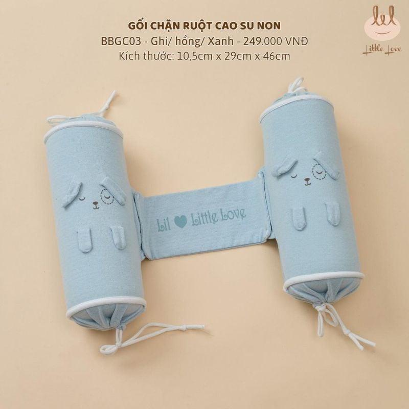 GỐI CHẶN BAMBOO LIL RUỘT CAO SU NON XANH