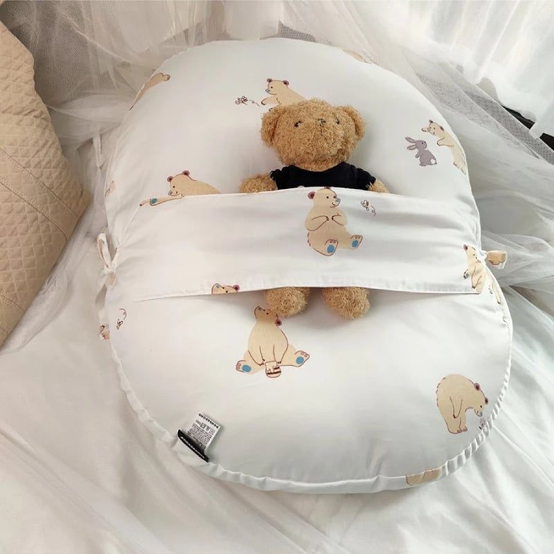 GỐI CHỐNG TRÀO NGƯỢC DONO&DONO HONEY BEAR (SET KÈM TÚI ĐỰNG)