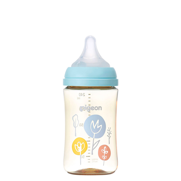Bình sữa Pigeon PPSU Plus WN3 phiên bản Nhật 240 ml, hình Hoa| snbshop ...