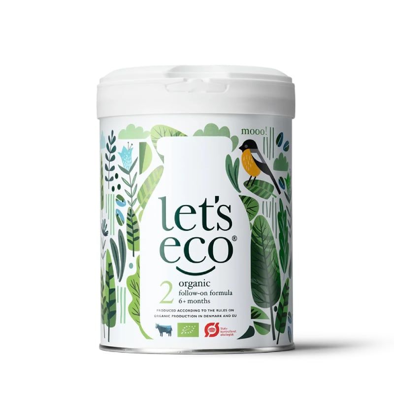 Sản phẩm dinh dưỡng công thức hữu cơ let's eco® 2 dành cho trẻ trên 6 tháng tuổi