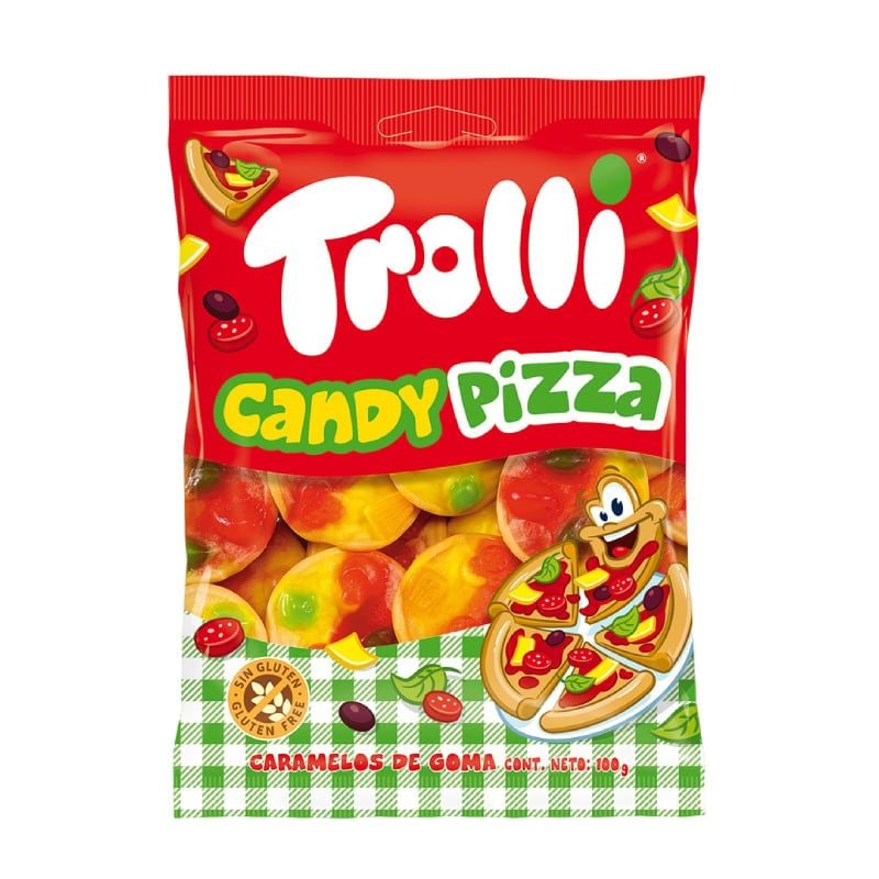 Kẹo dẻo hình Pizza Trolli Candy Pizza 100g 12*8