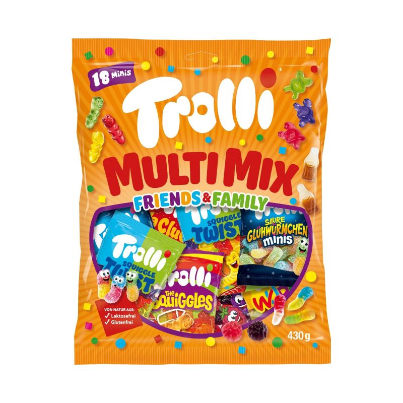 Kẹo dẻo Trolli Multi Mix Friends & Family 430g