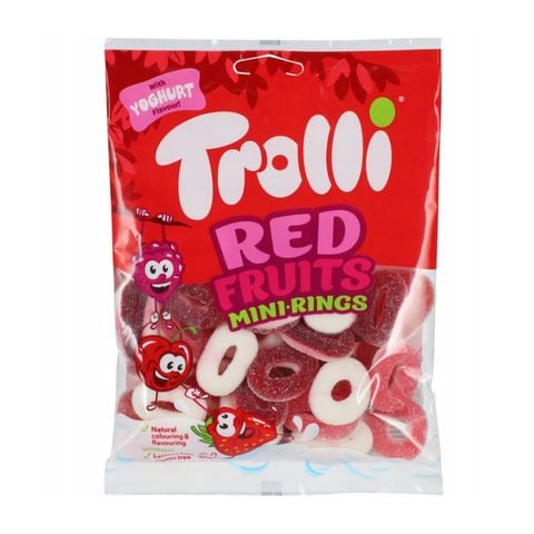 Kẹo dẻo Trolli Rote Fruchte Mini Ringe 150g