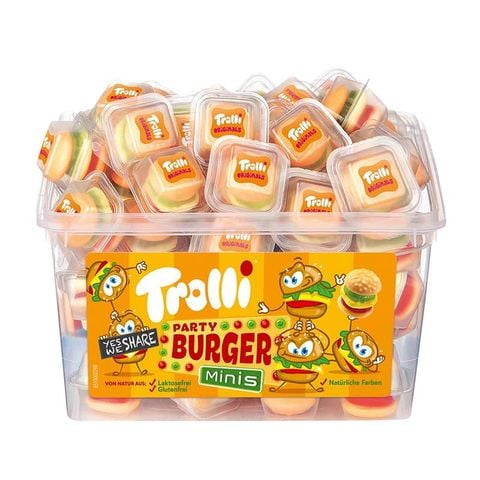 Kẹo dẻo Trolli Burger mini 600g