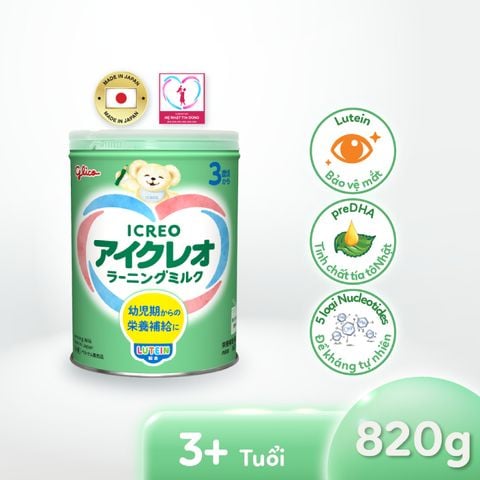 SPDD công thức ICREO LEARNING Milk (Icreo số 3) 820g