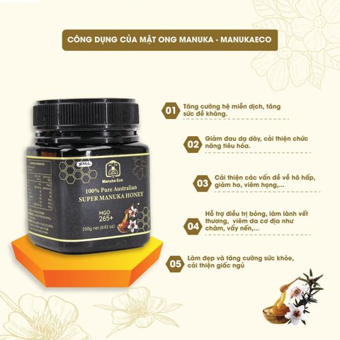 Mật ong Manuka Eco MGO 265+ 250g