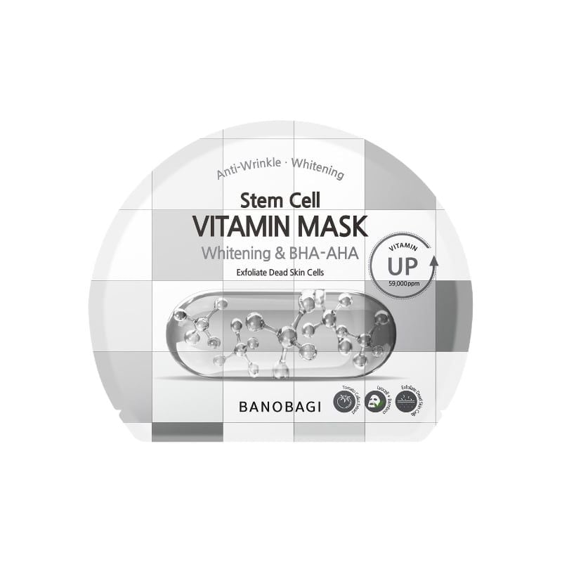 MẶT NẠ BANOBAGI STEM CELL VITAMIN MASK WHITENING & BHA-AHA