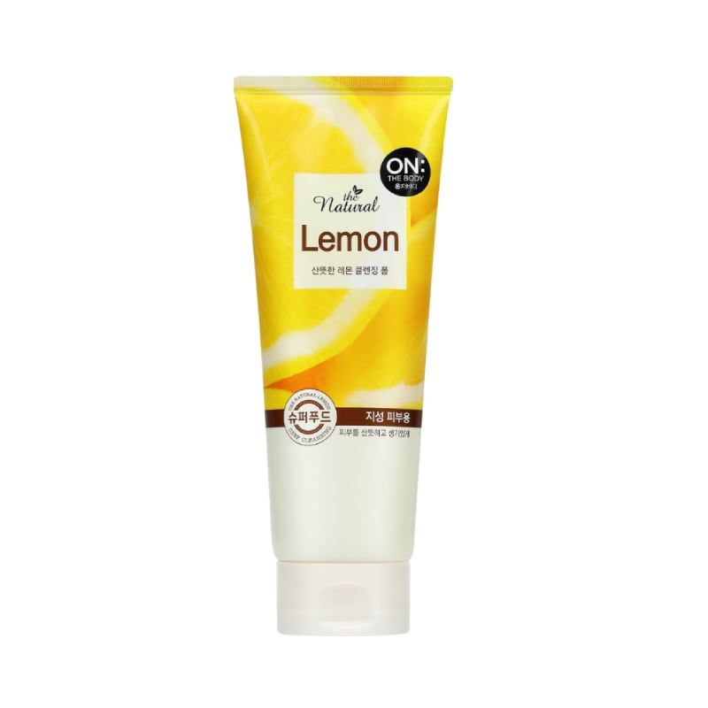 Sữa rửa mặt On the body natural lemon dành cho da nhờn và da hỗn hợp thiên dầu