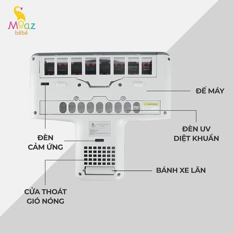 Máy hút bụi UV-C diệt khuẩn đệm giường Moaz Bebe MB-037