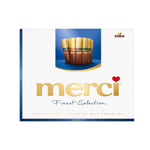 Socola sữa hỗn hợp Merci Finest Selection 250g