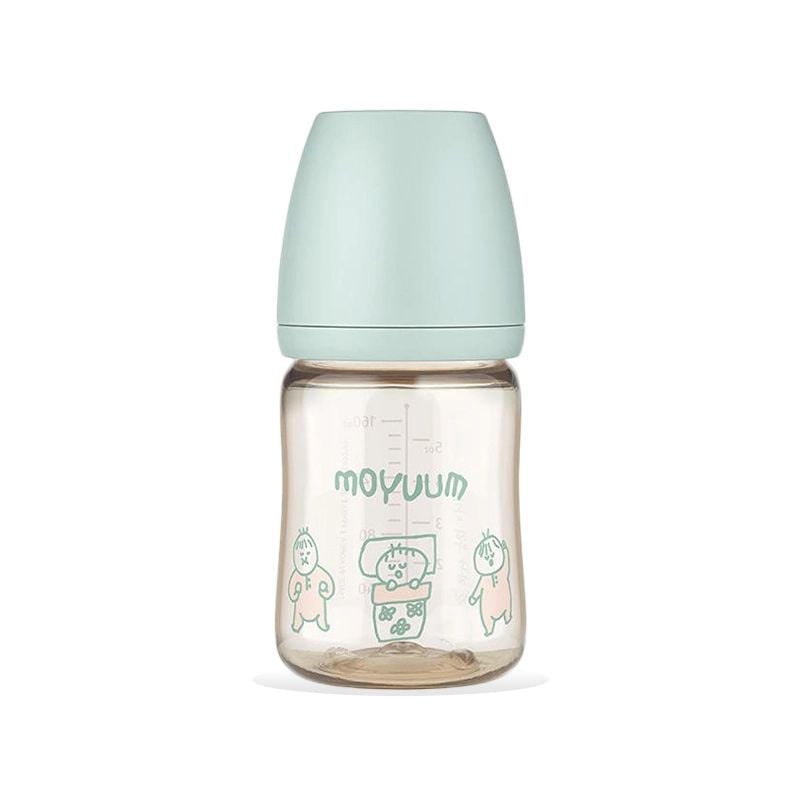 BÌNH SỮA PPSU MOYUUM ALL-IN-ONE PHIÊN BẢN OGU OGU MÀU XANH 170ML