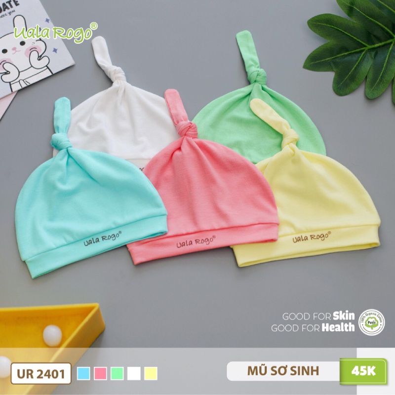 Mũ sơ sinh Uala Rogo petit 5 màu