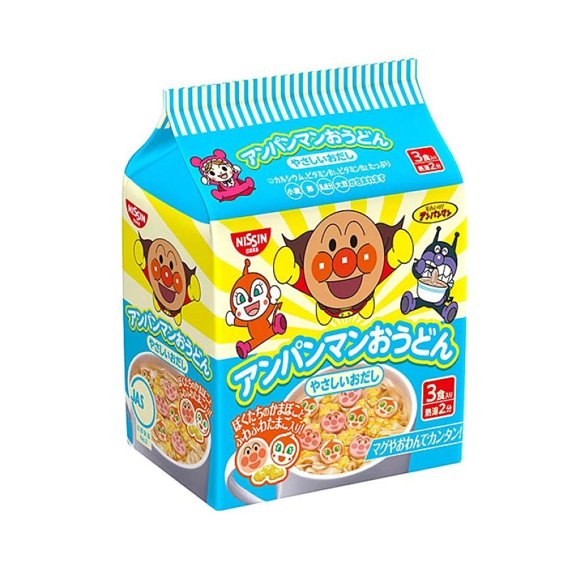 Mỳ ăn dặm Anpanman Nissin vị hải sản 90g - New