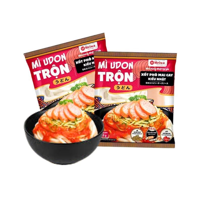 MỲ UDON TRỘN SỐT PHO MAI CAY KIỂU NHẬT MEIWA