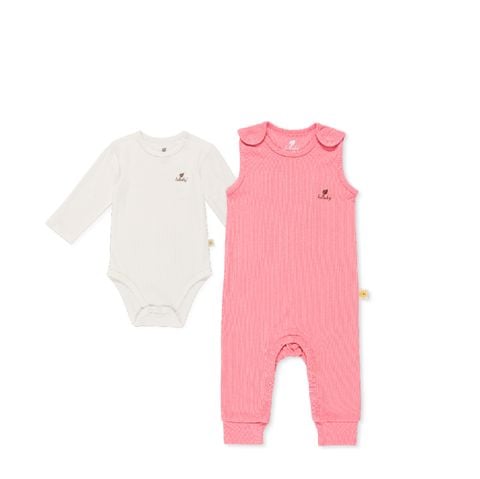 Set Romper Lullaby SN + Body NH413M - Hồng cam