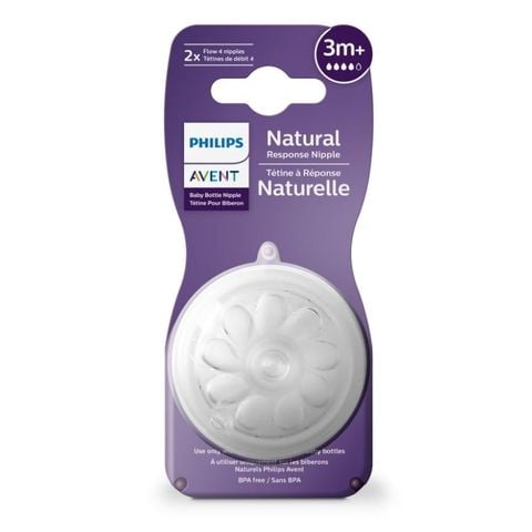 Núm ty mô phỏng tự nhiên mới hiệu Philips Avent cho trẻ từ 3M+