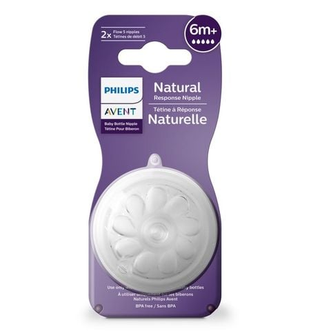 Núm ty mô phỏng tự nhiên mới hiệu Philips Avent cho trẻ từ 6M+